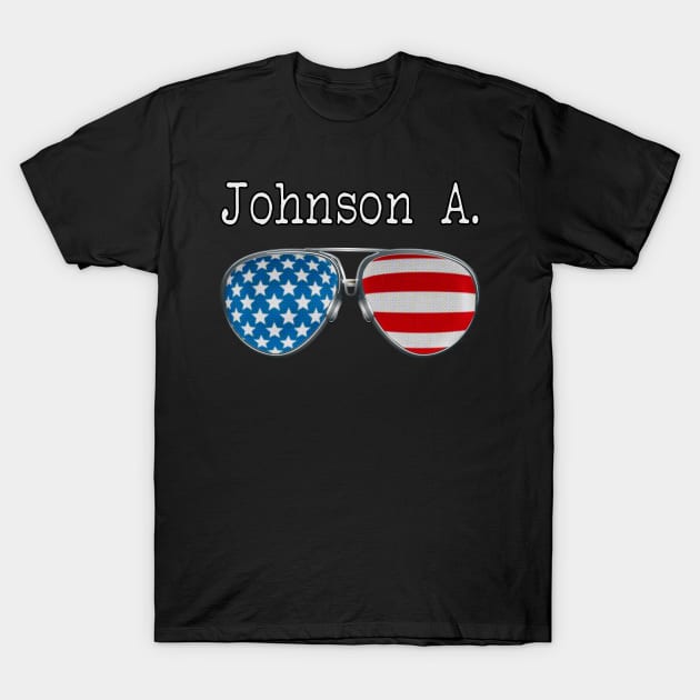 USA PILOT GLASSES - JOHNSON A T-Shirt by SAMELVES